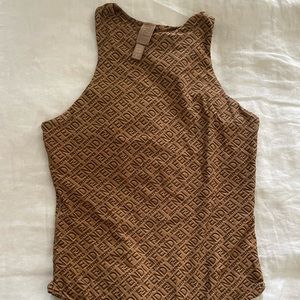 Fendi x Skims neck body suit in California